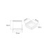 Square Transparent Cover For B3F-4055 Tactile Push Button Switch - Pack of 100