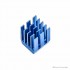 Aluminium Heat Sink - 9x9x12mm (Blue) - Pack of 5
