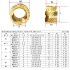 M2.5 Threaded Insert Nut- 4mm Outer Diameter - Pack of 50