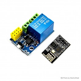 ESP-01S ESP8266 WiFi Module with 5V Relay - ElectroPeak