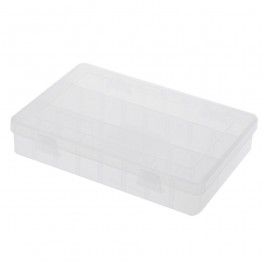 Plastic Storage Box - 24 Grids Electronics Parts Organizer - 190x125x35mm