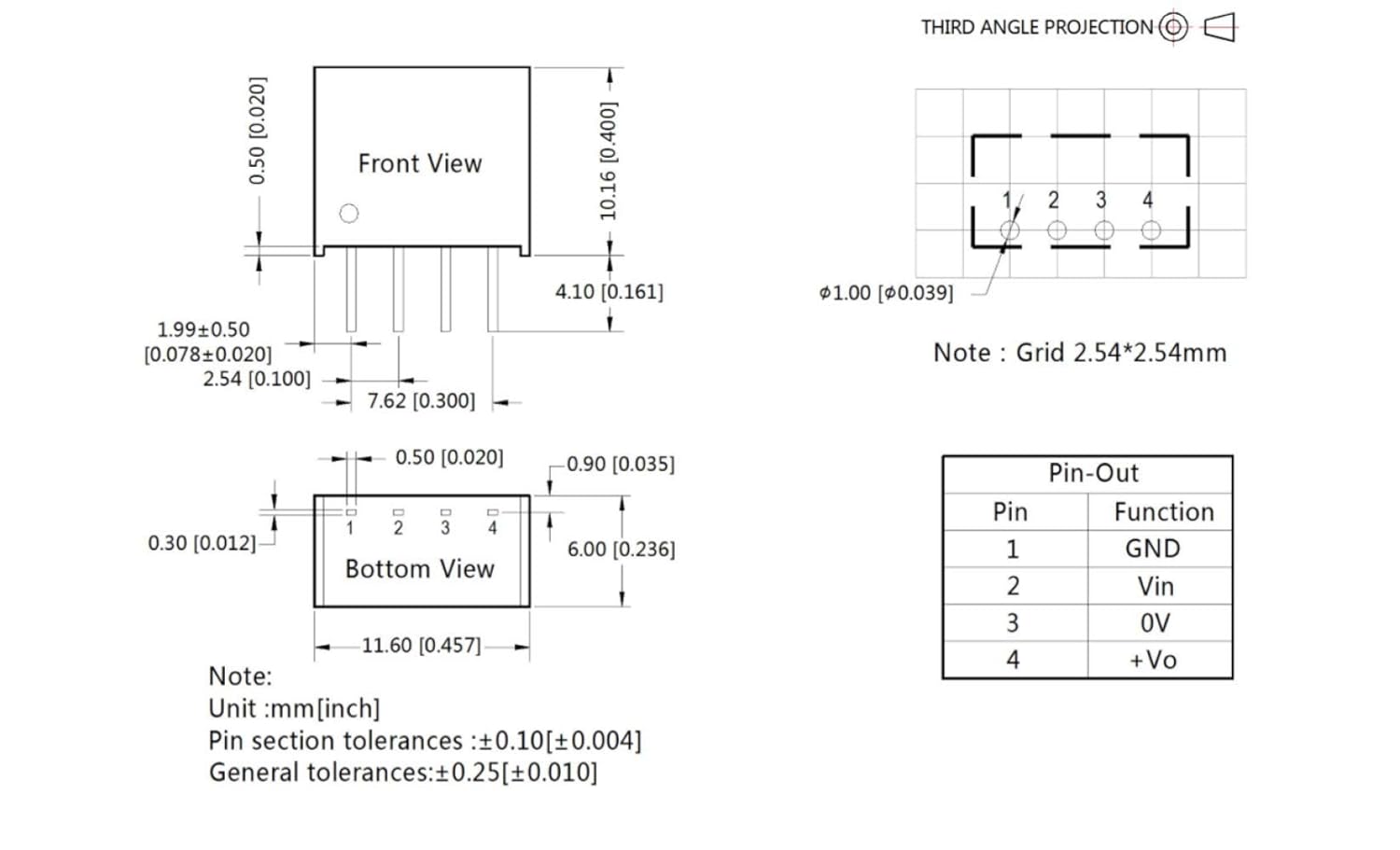 IsolationPower pinout